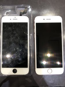 iPhone6の画面割れ修理
