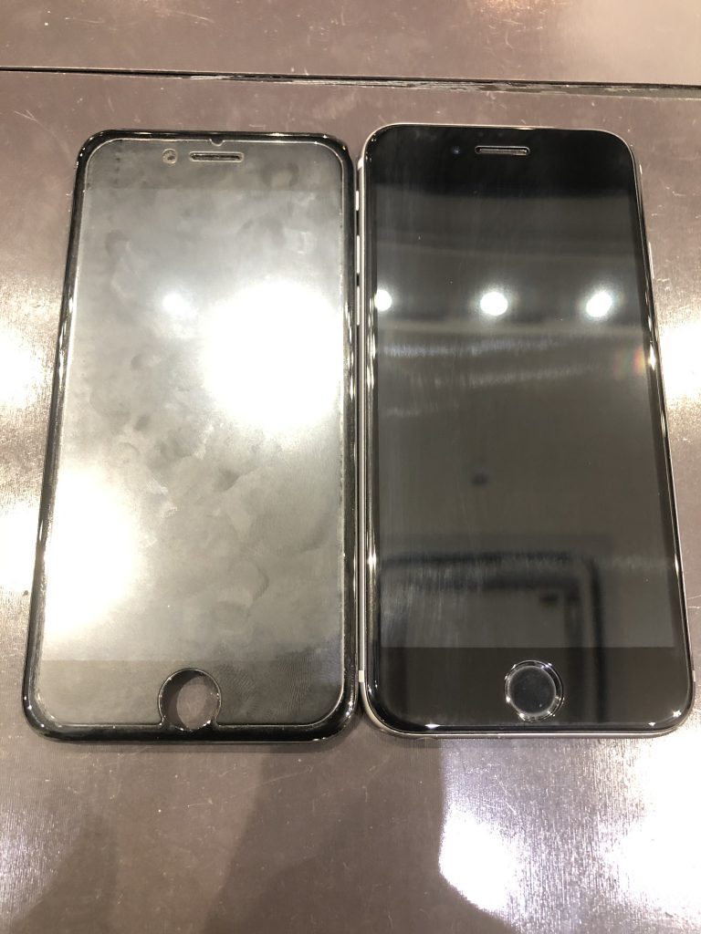 iPhone８　画面、バッテリー交換