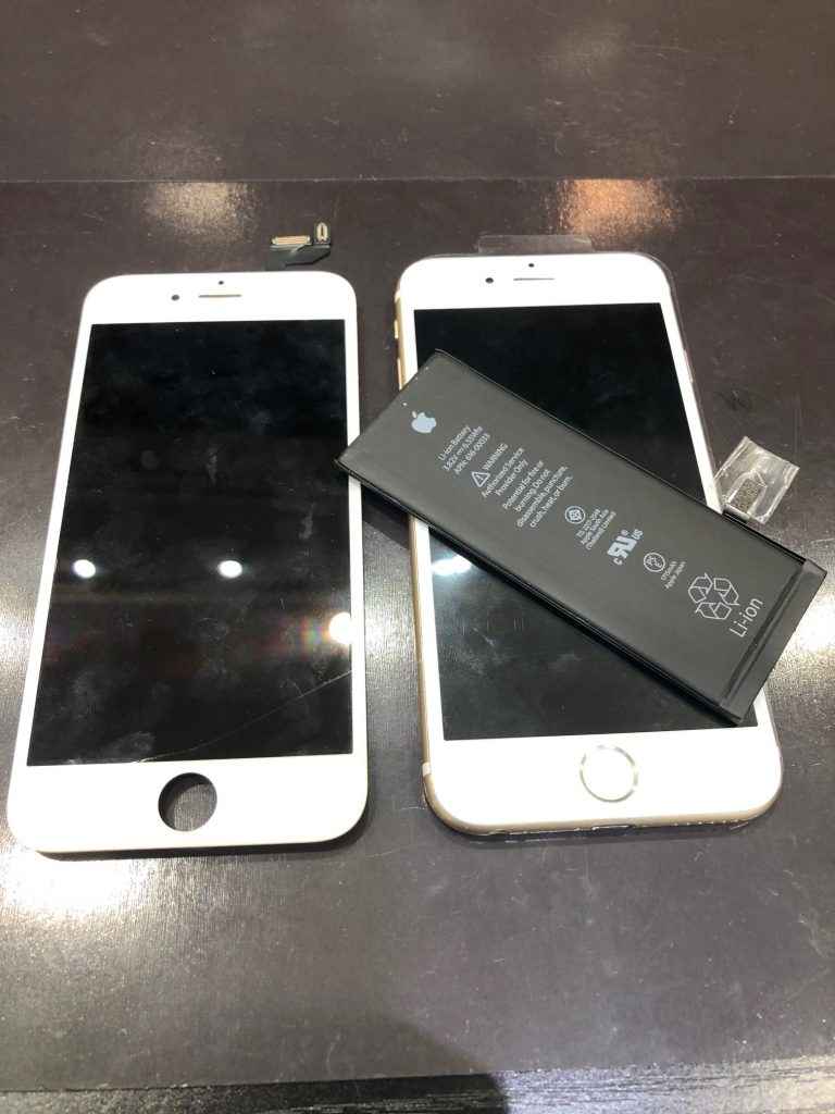 iPhone６Sの画面、バッテリー修理