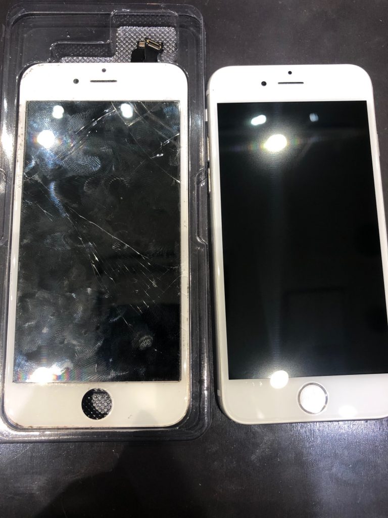 iPhone６Sの画面割れ修理