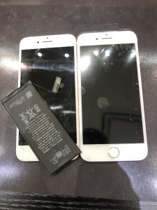 iPhone６s　画面、バッテリー交換