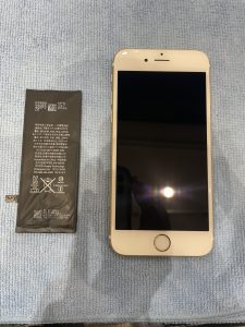 iPhone６Ｓのバッテリー交換とガラスコーテイング