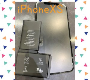  iPhoneXSのバッテリー交換 